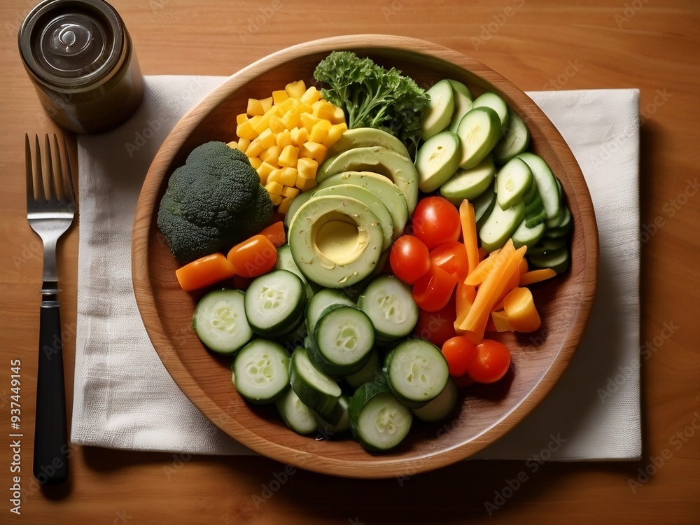 plate of vegetables plate of vegetables