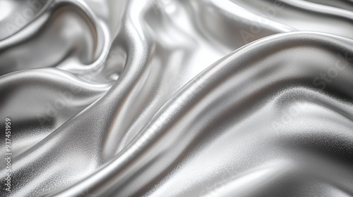 Abstract Silver Silk Fabric Texture Background photo