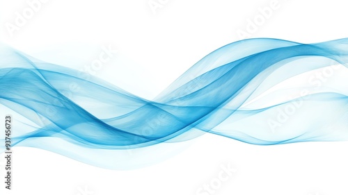 Elegant blue waves create a soothing, flowing design, perfect for backgrounds, wallpapers, or artistic projects.
