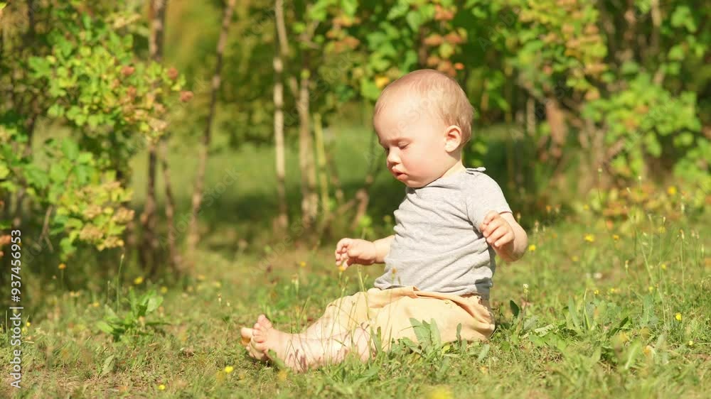 A young child seats in a field, surrounded by wildflowers and the warm glow of the setting sun. A young child seats in a field, surrounded by wildflowers and the warm glow of the setting sun.