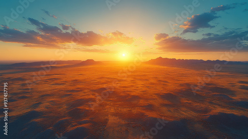 Aerial shot of a vast and rugged Australian outback