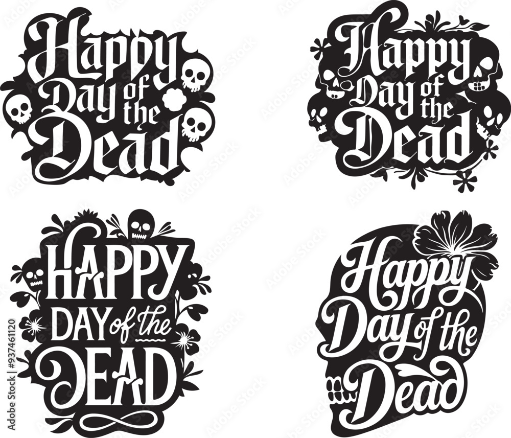 Happy Dia De Muertos Background, vector art Illustration. Happy Dia De Muertos Background, vector art Illustration.