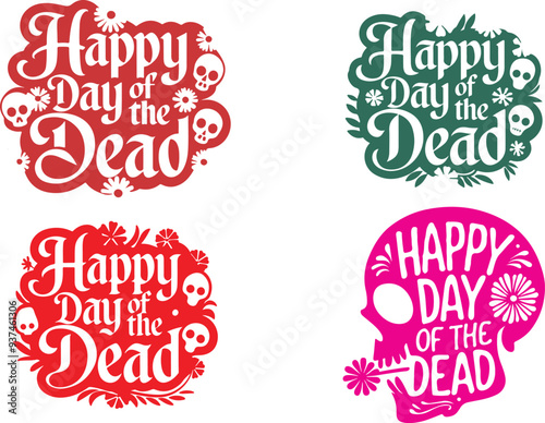 Happy Dia De Muertos Background, vector art Illustration.