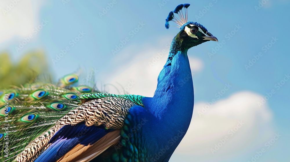 Fototapeta premium closeup of peacock