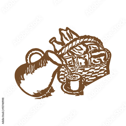 Make a Professional Food Coffee Vector Illustration