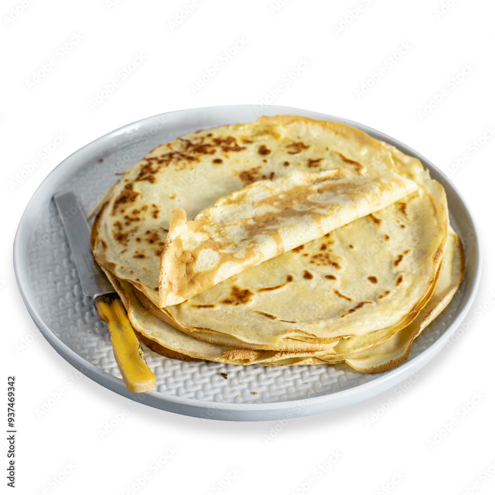 Delicate, thin pancakes, crepes are versatile and can be sweet or savory. They're often filled with fruits, chocolate, or cheese, perfect for breakfast or dessert.
Delicate, thin pancakes, crepes are versatile and can be sweet or savory. They're often filled with fruits, chocolate, or cheese, perfect for breakfast or dessert.