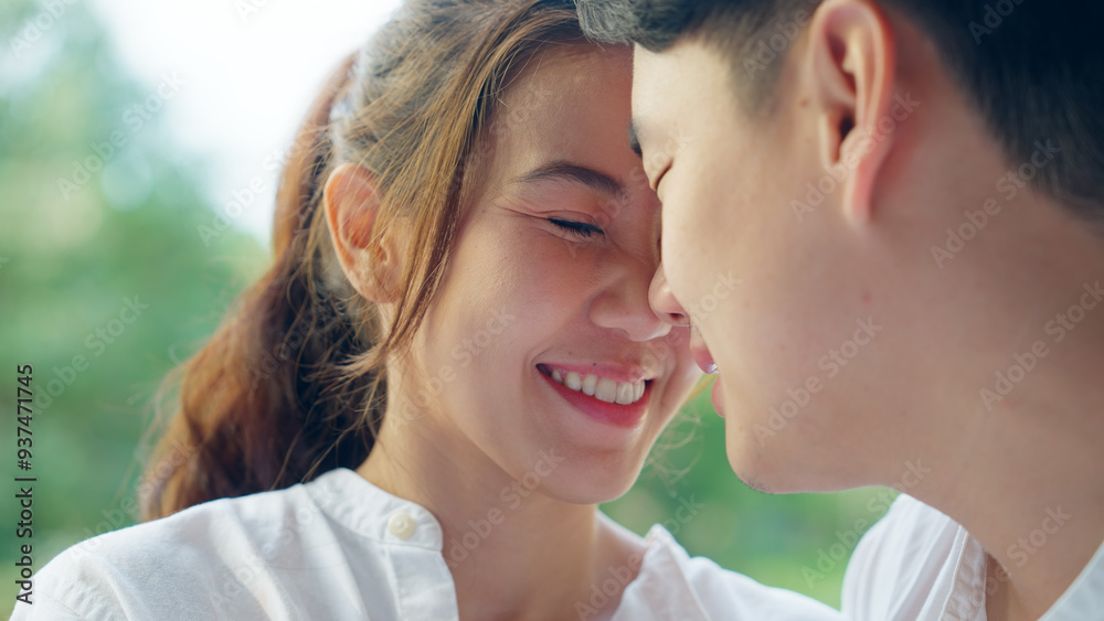 Young adult asia people fiance happy lover flirt fall in love nose lips kiss hug cuddle care trust. Sweet comfort touch newlywed asian couple life man smile look at woman face relax warm time dating. Young adult asia people fiance happy lover flirt fall in love nose lips kiss hug cuddle care trust. Sweet comfort touch newlywed asian couple life man smile look at woman face relax warm time dating.