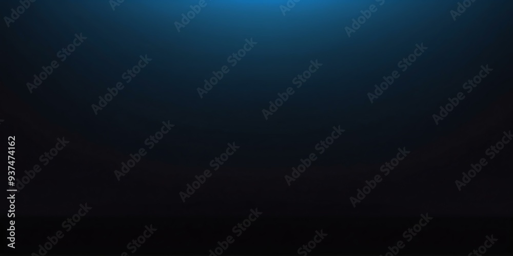 Fototapeta premium blue to black colors grainy gradient smooth transition background