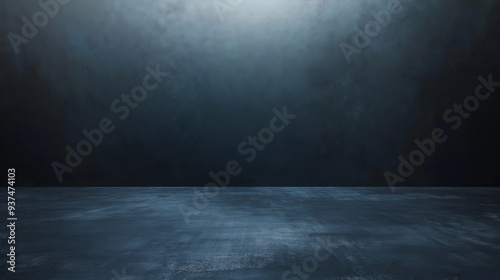 Dark Concrete Floor and Wall - Industrial Background