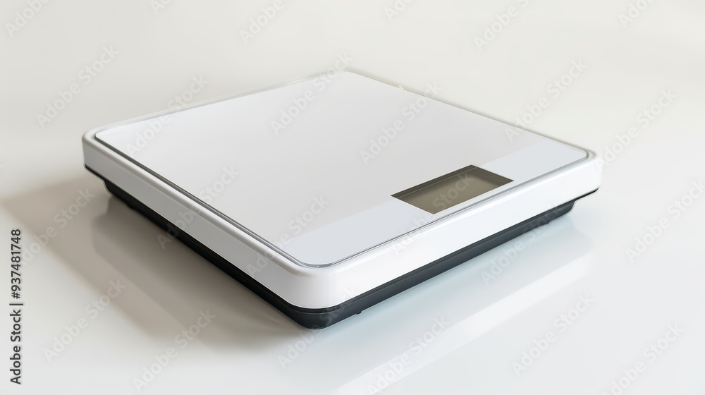 Digital weight scale with blank screen isolated on white background Digital weight scale with blank screen isolated on white background