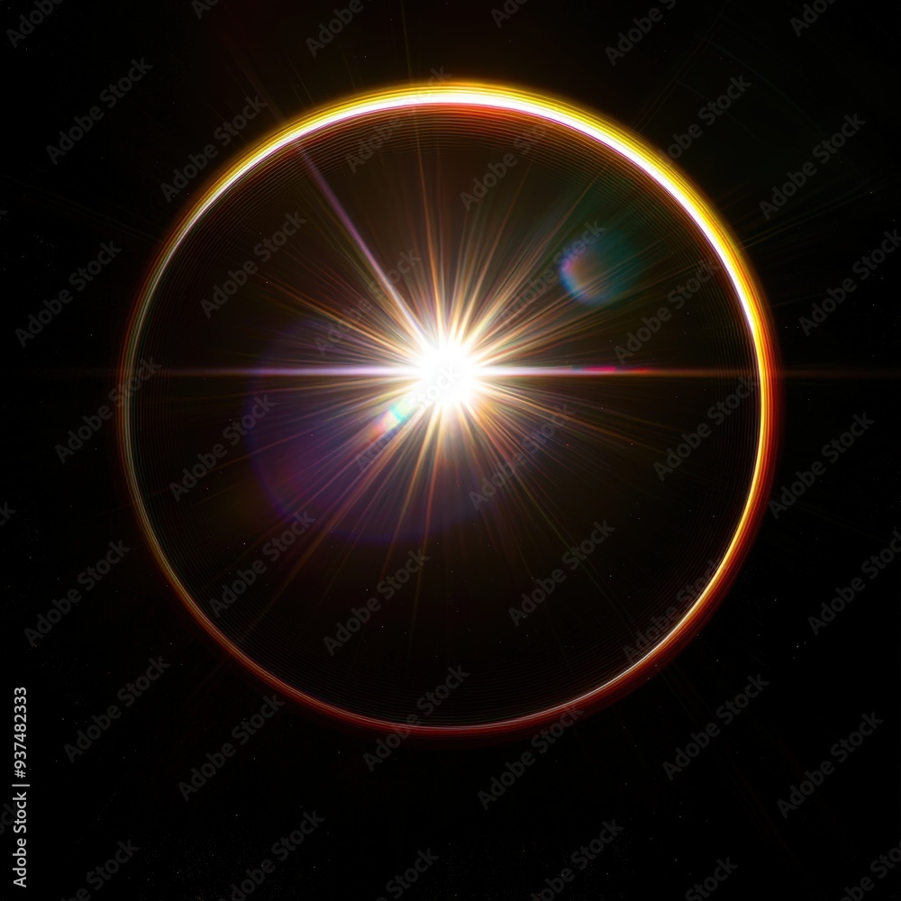 Obraz premium Bright light with lens flare