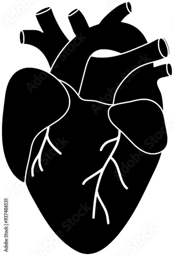 medical illustration cpr silhouette heart logo monitor icon  emergency outline emergency ecg health hospital organ cardiac pulse patient doctor shape doctor care resuscitation for vector graphic backg