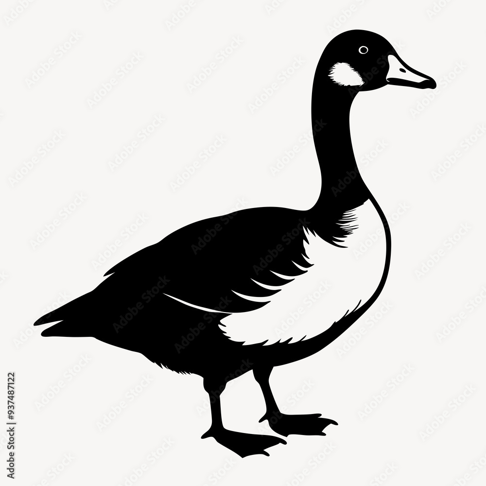 Obraz premium duck animal vector svg