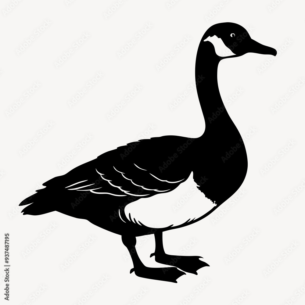 Obraz premium duck animal vector svg