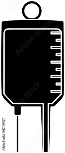 medicine illustration liquid silhouette drip logo iv icon infusion outline hospital bag care blood transfusion medical intravenous health therapy shape clinic solution saline for vector graphic backgr