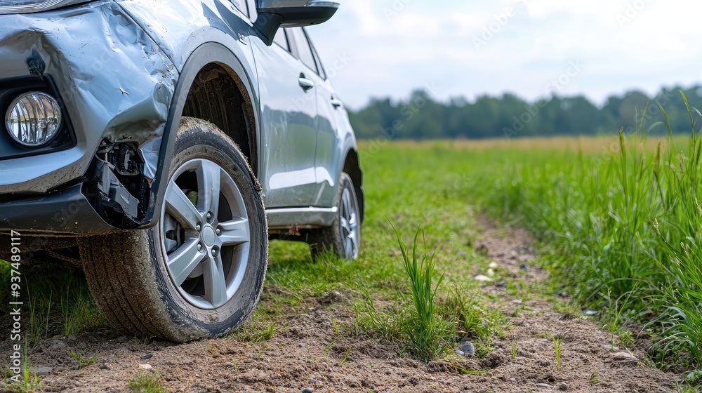 A close-up of a car tire on a dirt path in a green field, showcasing adventure and exploration in nature. A close-up of a car tire on a dirt path in a green field, showcasing adventure and exploration in nature.