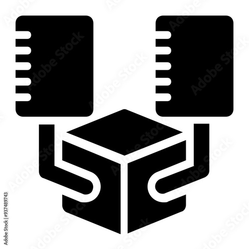 distributed ledger, decentralization, decentralized, blockchain, block chain solid or glyph icon