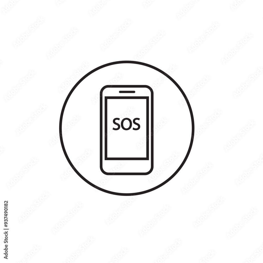 emergency call icon vector design emergency call icon vector design