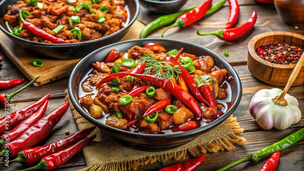 Savory Asian cuisine explodes with bold flavors, sizzling chili peppers, and savory soy sauce, a symphony of taste that ignites the senses. Savory Asian cuisine explodes with bold flavors, sizzling chili peppers, and savory soy sauce, a symphony of taste that ignites the senses.