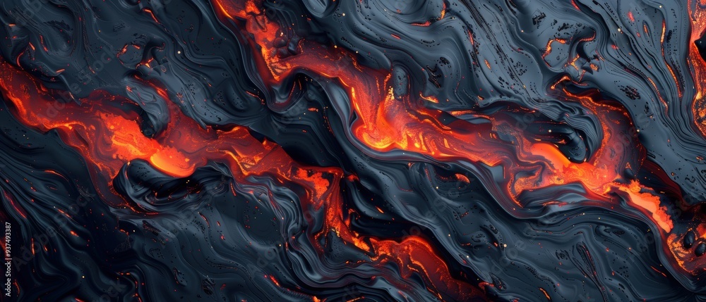 Abstract lava flow art Abstract lava flow art