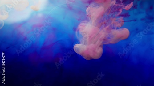 Wallpaper Mural Abstract Ink splash color drop liquid wave background Torontodigital.ca