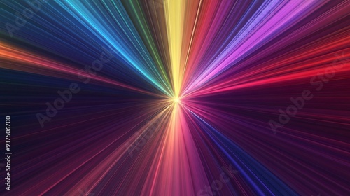 Abstract backgrounds featuring radiating gradient lines from a central point, vibrant and dynamic