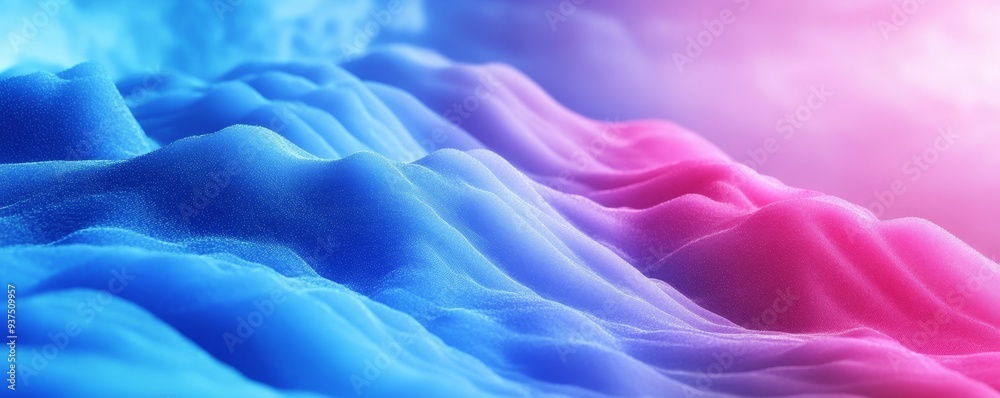 Obraz premium Abstract blue and pink cloud formations.