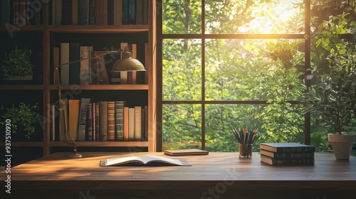 Cozy Reading Nook in Peaceful Nature Surroundings