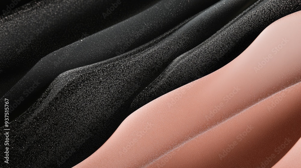 Obraz premium Irregular gradients allow low-saturation colors to transition naturally and smoothly between black and pink, creating an understated yet elegant visual experience, cosmetic backgrounds,