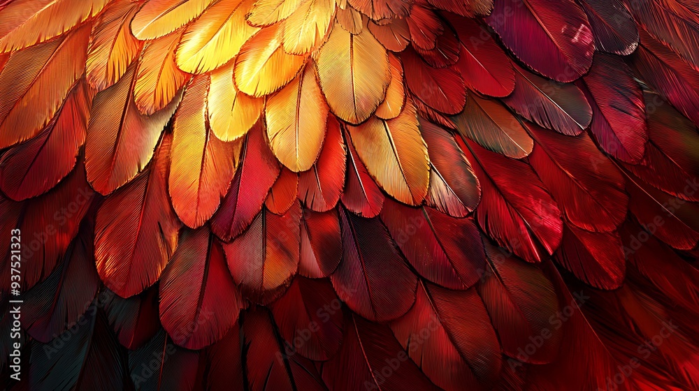 A close-up shot of a phoenix feathers A close-up shot of a phoenix feathers