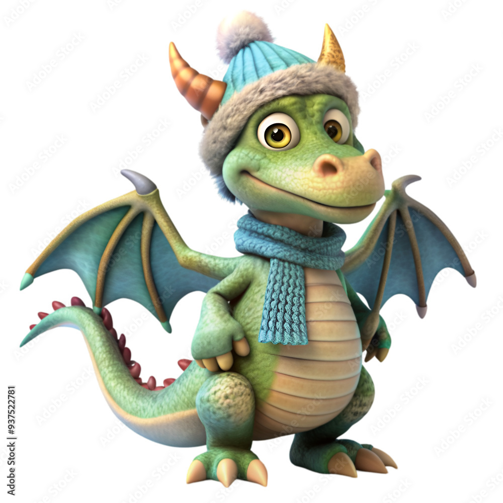 Obraz premium 3d dragon character