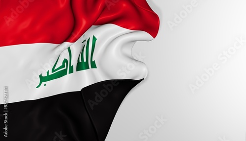 Iraq flag background 3d image