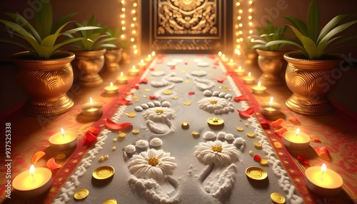 The Path to Prosperity: Lakshmi’s Footprints