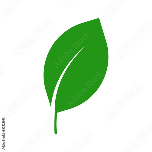 Green leaf icon for vegan product