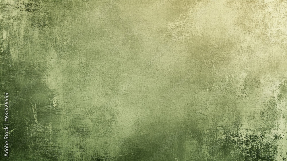 Obraz premium Olive Green Vintage. Earthy Tones with Heavy Grainy Texture and Noise