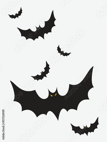 bat shilhouttee vector