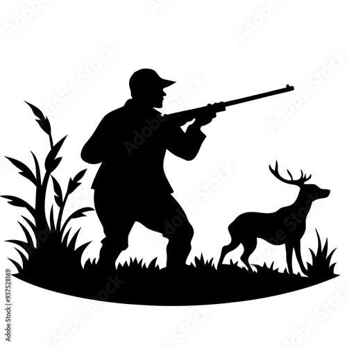 hunter with shotgun