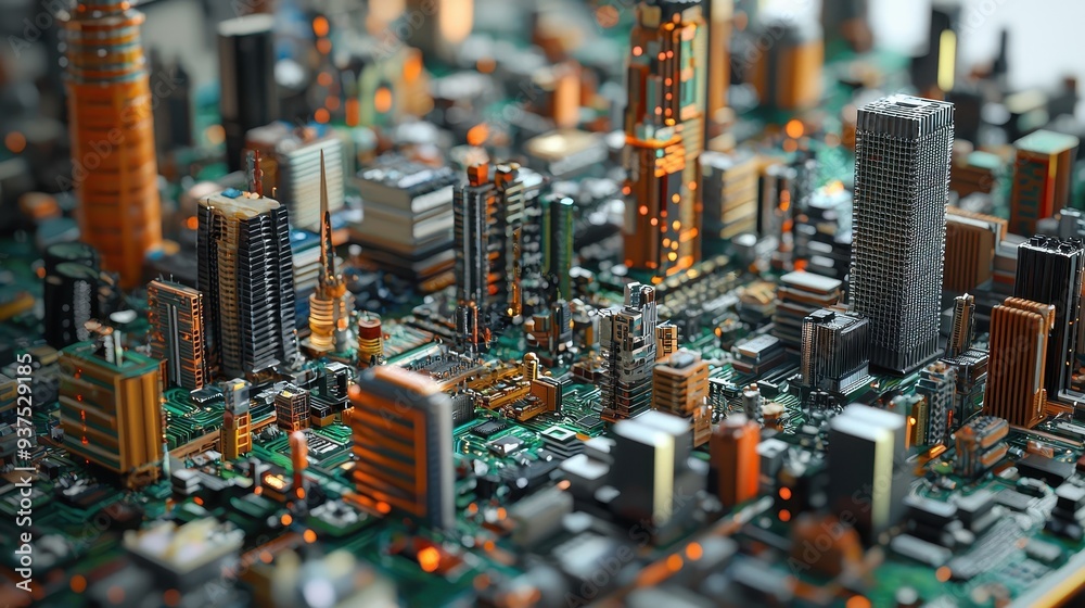 Futuristic Metropolis: An Intricate Circuit of Innovation Futuristic Metropolis: An Intricate Circuit of Innovation