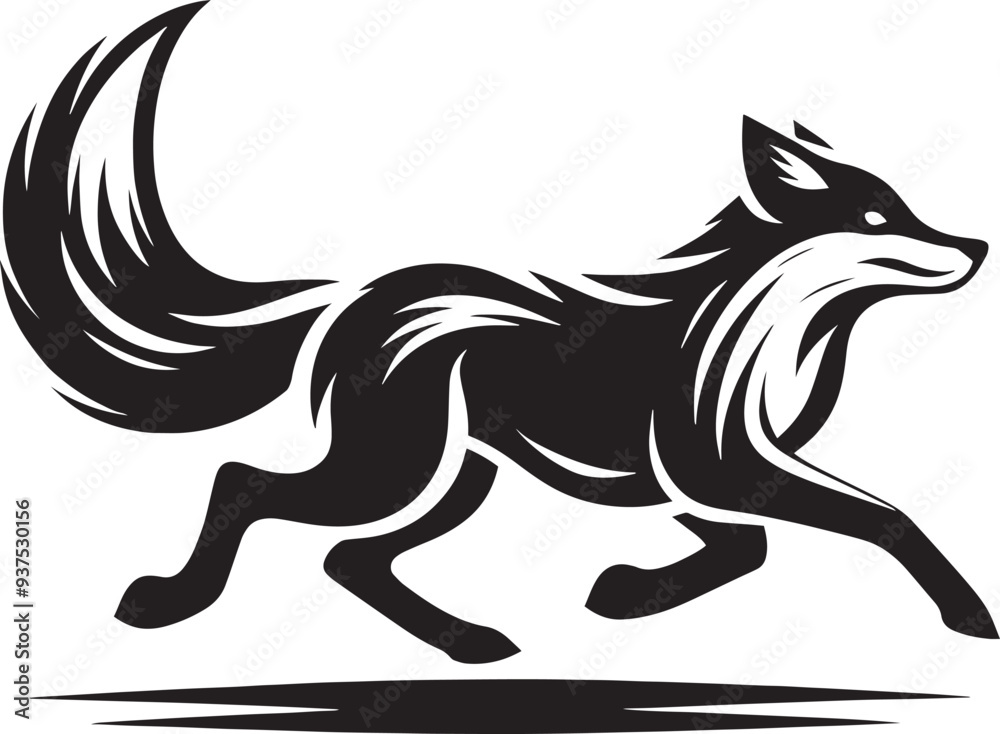 Silhouette Fox Silhouette Fox