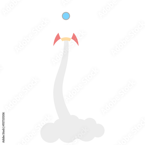 Launch Rocket Illustration