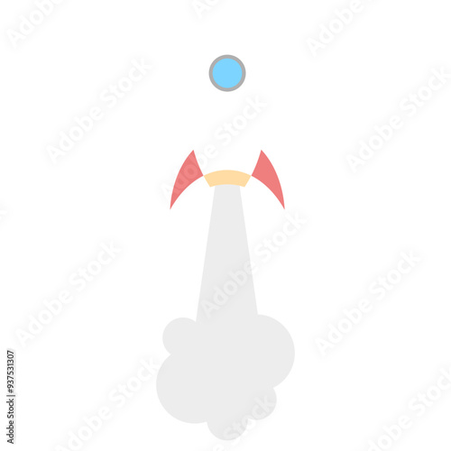 Launch Rocket Illustration