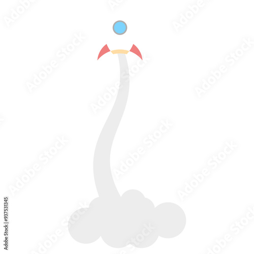 Launch Rocket Illustration