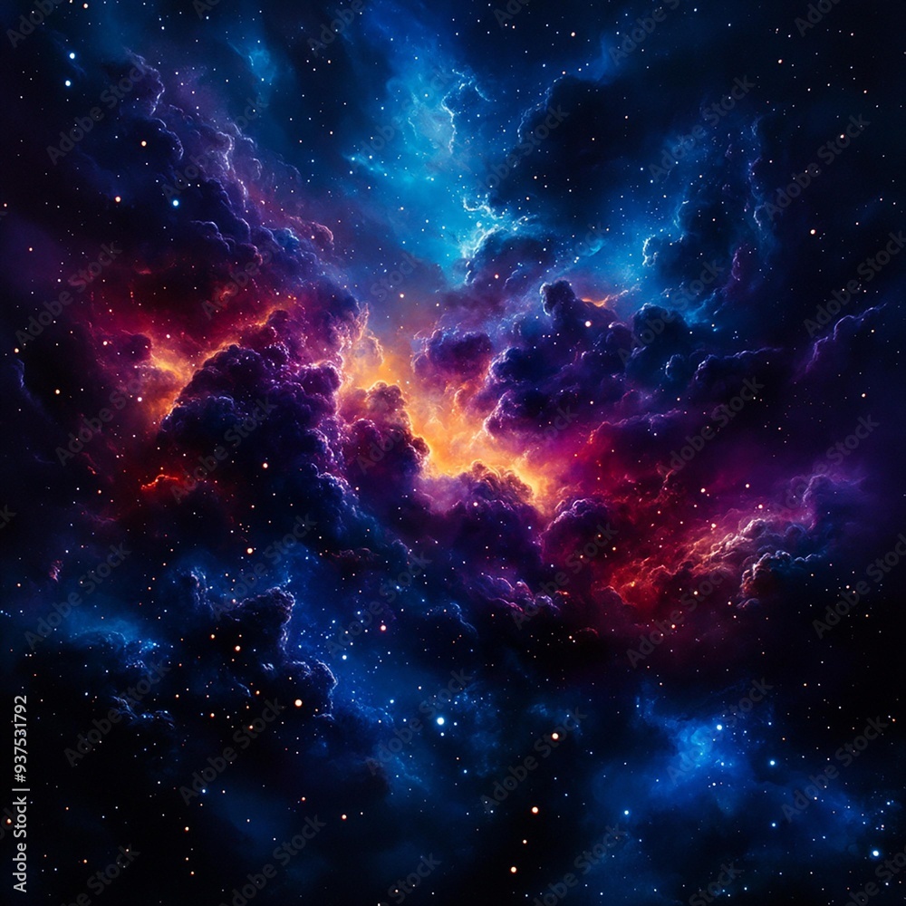 A stunning view of a cosmic nebula featuring vibrant colors and shimmering stars in a celestial atmosphere. A stunning view of a cosmic nebula featuring vibrant colors and shimmering stars in a celestial atmosphere.