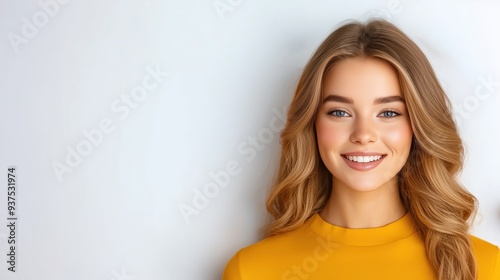 Smiling Woman in Yellow Top