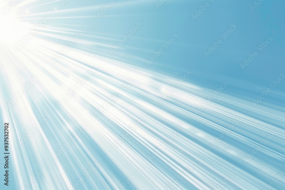 Abstract white rays over blue sky background. Abstract white rays over blue sky background.