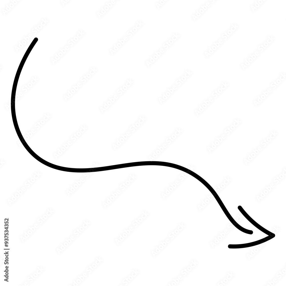 Abstract Monoline Arrow Abstract Monoline Arrow