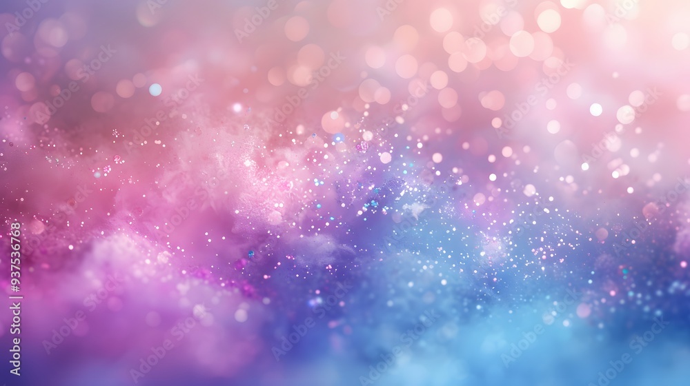 Obraz premium Fantasy-filled 3D abstract background with a theme of fairy dust AI generated illustration