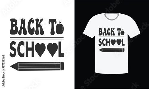 Welcome back to school, Back To School Typography T-Shirt Design, illustration t-shirt design, Back to School Concept Vector Design, 
Vector illustration, light bulb and pen educational elements,

