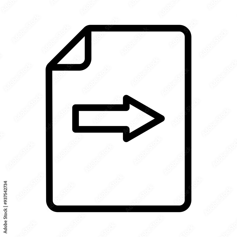 File Move Vector Icon Design