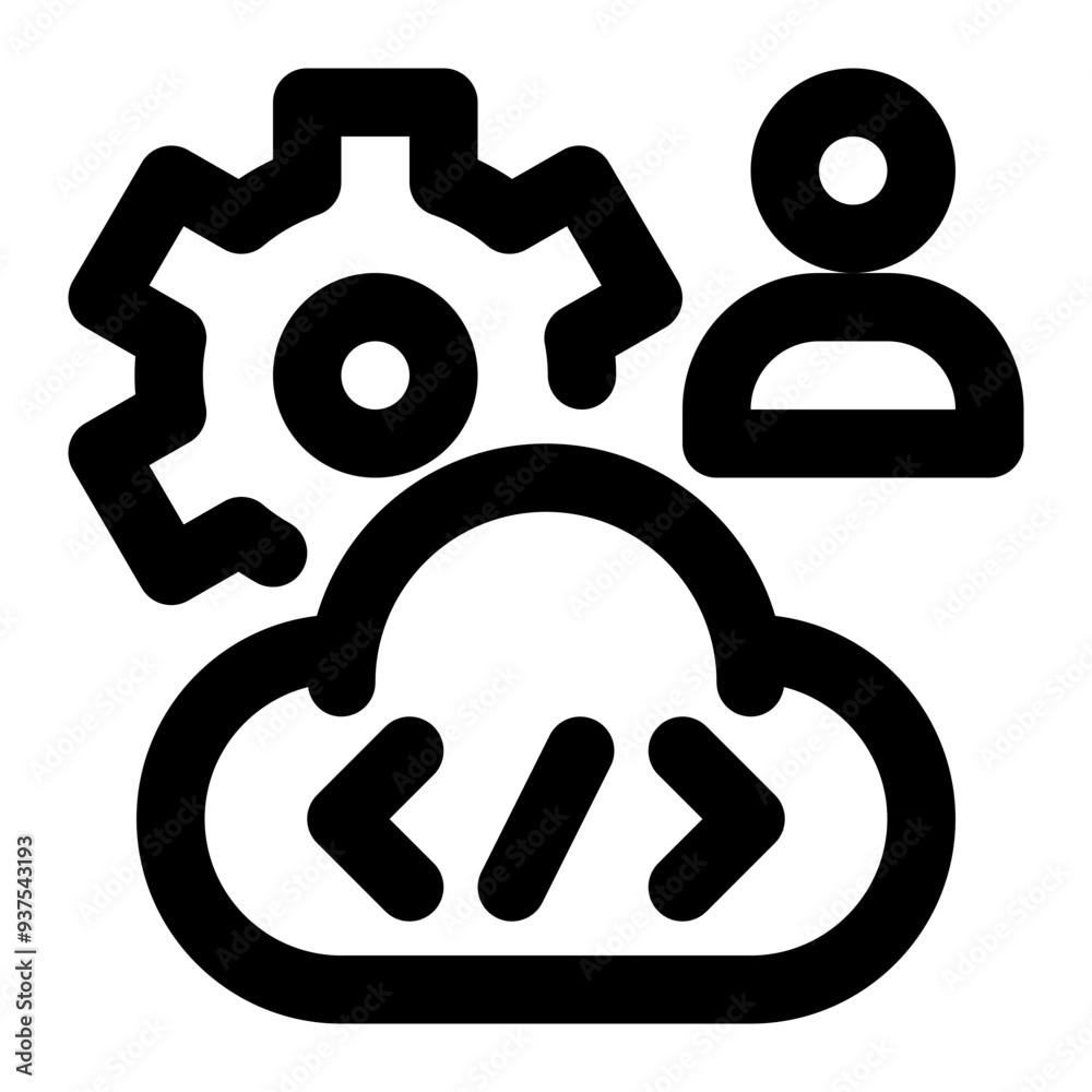 cloud developer, cloud engineer, cloud programmer, cloud computing, programmer, developer, engineer, cloud coding outline icon cloud developer, cloud engineer, cloud programmer, cloud computing, programmer, developer, engineer, cloud coding outline icon